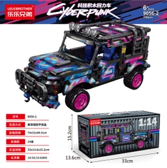 Bộ Lắp Ghép Mô Hình Xe Land Rover Defender ( CyberPunk ) Kéo Lùi Tỷ Lệ 1:14 768pcs. SKU: LG-9056-2 (VAT 001-07-120) - K101-T1-S3