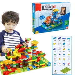 Đồ Chơi Lắp Ghép xây dựng bóng trượt Tiểu Hổ - 89 chi tiết  - Full Box - SKU : LG-964