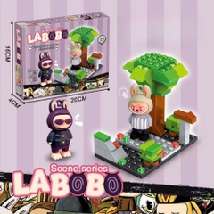 Đồ Chơi Lắp Ghép labobo đứng dưới gốc cây - 71 hạt - Full Box - Sku : LG-LBB8421-03