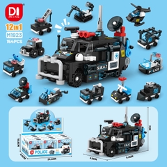 Bộ Lắp Ghép Xe Cảnh Sát SWAT 12in1. SKU: LG-M1923 -( Vat : DC5 !!! ) -  K147-T2-S13-14-15-16