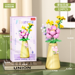 Bộ Lắp Ghép Bình Hoa Các Mẫu 124pcs. SKU: LG-W1007-05 (VAT 001-06-11) - K134-T4-S5