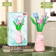 Bộ Lắp Ghép Bình Hoa Các Mẫu 118pcs. SKU: LG-W1007-08 (VAT 001-06-11) - K134-T4-S8