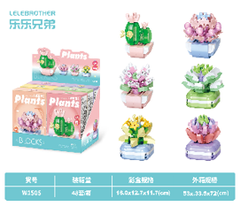 Combo 6 mẫu bộ lắp ghép cây hoa. SKU:  LG-W1505 ( VAT 001-C6-30 ) - K103-T1-S1-2-3-4-5