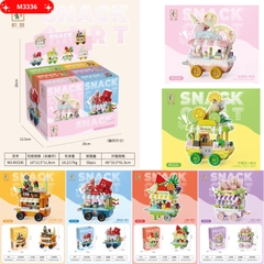 Combo 6 - Bộ 6 hộp Xe Bán Hàng mini lắp ghép - SKU : LG-M3336 ( Vat : DOTTHN2 !!! ) - K128-T2-S12