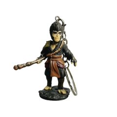 móc khóa tôn ngộ không - Dây móc dài : 6cm - Mô Hình Cao : 6.5cm - Nặng : 50gram -  K77-T3-S2