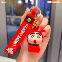 móc khóa shin cosplay chó đỏ - dây dài 11cm mô hình cao 6cm - nặng : 50gram - no box - K79-T2-S9