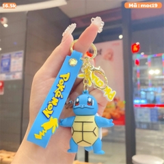 Móc khóa Rùa nước Squirtle - Dây móc dài : 10cm - mô hình Rùa nước Squirtle  Cao : 5.5cm - Nặng 45gram - No Box : Bọc túi OPP - N3-K14-T4-S3