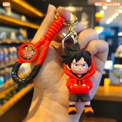 móc khóa luffy sành điệu - dây dài 11cm mô hình cao 6cm - nặng : 50gram - no box