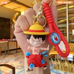 Móc Khóa Luffy cởi trần - Dây móc dài : 9.5cm - Mô Hình Cao : 8cm - Nặng : 60cm - No Box : bọc túi OPP N3-K16-T6-S2