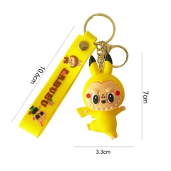 Móc Khóa labubu cosplay pikachu - Dây móc dài : 10cm - Mô Hình Cao : 7cm - Nặng 50gram - Bọc Túi K79-T8-S5
