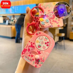 Móc Khóa gạt xoay hồng kỳ lân ( Có Đèn ) - Dài 6.3cm , Rộng 4.5cm - Nặng 50gram - SKU: moc286g - (Vat: MK001) - K76-T4-S5