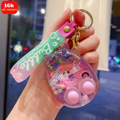 Móc Khóa Bấm shin màu tím - Dài 7.7cm , Rộng 4.7cm - Nặng 50gram - SKU: moc287c - (Vat: MK001) - K75-T8-S3