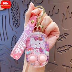 Móc Khóa Bấm hello kitty hồng - Dài 7.7cm , Rộng 4.7cm - Nặng 50gram - SKU: moc289a - (Vat: MK001)