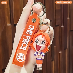 Móc Khóa Nami - Dây móc dài : 11cm - Mô Hình Cao : 7.5cm - Nặng : 50gram - No Box : bọc túi OPP - K79-T5-S10