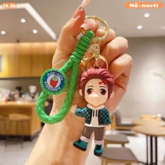 Móc Khóa Tanjiro - Dây móc dài : 9.5cm - Mô Hình Cao : 8cm - Nặng : 50gram - No Box : bọc túi OPP - K79-T5-S9