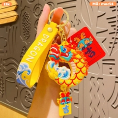 Móc Khóa Rồng vàng - Dây móc dài : 10.5cm - Mô Hình Cao : 9.7cm - Nặng : 50gram - No Box : bọc túi OPP - N3-K14-T2-S2