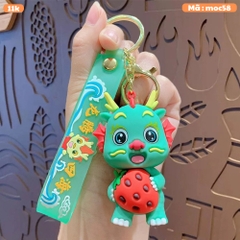 Móc Khóa Rồng xanh - Dây móc dài : 10cm - Mô Hình Cao : 7cm - Nặng : 50gram - No Box : bọc túi OPP - N3-K14-T3-S3