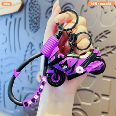 Móc Khóa Motor tím - Dây móc dài : 10cm - Mô Hình Cao : 4cm dài 7cm - Nặng : 50gram - No Box : bọc túi OPP - N3-K13-T5-S2