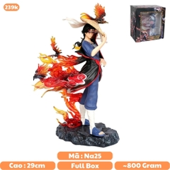 Mô hình Naruto Itachi Akatsuki đế Hắc Hỏa có quạ tay cầm nón - Cao 29cm - nặng 820gram   - Figure Naruto - Có Hộp đẹp - N2