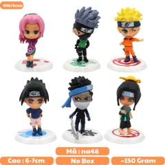 Mô hình Naruto combo 6 nhân vật bản A Cao 6-7cm - nặng 150Gram- Figure Naruto - No Box