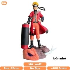 Mô Hình Naruto dáng đứng siêu ngầu có base bản nhỏ cao - 26cm - Nặng - 400gram - Figure Naruto - No Box - N1-ST12
