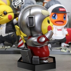 Mô Hình Pokemon pikachu cosplay Ultra Man dáng đứng - Cao 10cm - nặng 300gram - Figure pokemon - No box - K9-T2-S8