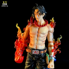 Mô Hình One Piece Ace Hỏa Quyền dáng đứng , có 2 đầu thay thế cao 42cm - Figure One Piece , có hộp màu - N1-K46-T5-S3