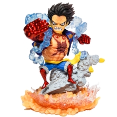 Mô Hình One Piece Luffy gear 4 trạng thái chiến đấu - Cao 13cm - Nặng 350 gram - No box - N4-K4-BL3