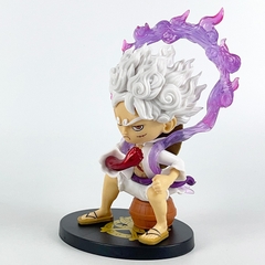 Mô Hình OnePiece luffy gear 5 AI chibi dáng ngồi - cao 17cm - nặng 270gram - Hộp Màu - Figure One Piece - N1-K56-T1-S1
