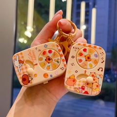 Móc Khóa gạt xoay nâu cappybara chim nâu ( Có Đèn ) - Dài 6.3cm , Rộng 4.5cm - Nặng 50gram - SKU : moc286fK76-T6-S11