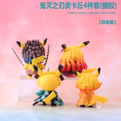 Bộ 4 pikachu cosplay - No Box - N3-K38-T1-S1