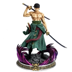 Mô Hình Đồ Chơi - Mô Hình Zoro Cao 36cm + 2 đầu thay thế - OnePiece - Hộp Carton - N4-K14