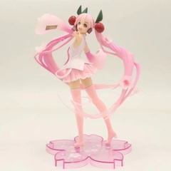 Mô Hình Hatsune Miku Hồng Dáng Đứng - Cao 18cm - nặng 200gram - Figure Miku - có hộp màu - N1-K35-T1-S2