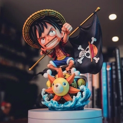 Hàng Cao Cấp - Mô hình OnePiece Luffy Chibi Ngồi Thuyền Sunny cao : 24cm - Figure OnePiece  - Full Box N1-K55-T5-S1