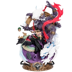 Mô Hình OnePiece Zoro Asura trạng thái chiến đấu có quỷ + đầu thay thế cao 21cm - nặng 1200gram - Figure OnePiece - no box N1-K54-T5-S2 (N5)