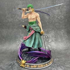 Mô Hình Đồ Chơi - Mô Hình Zoro Cao 36cm + 2 đầu thay thế - OnePiece - Hộp Carton - N4-K14
