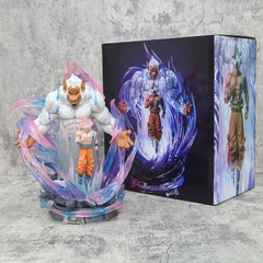 Mô Hình Dragon Ball Songoku vô cực Hoá Khỉ Đột Trắng Có Led - Cao 31cm - Nặng 2100gram - Figure DragonBall - Có Hộp Màu - Full Box -K7-T3-S12