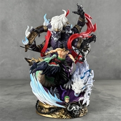 Mô Hình OnePiece Zoro Asura trạng thái chiến đấu có quỷ + đầu thay thế cao 21cm - nặng 1200gram - Figure OnePiece - no box N1-K54-T5-S2 (N5)