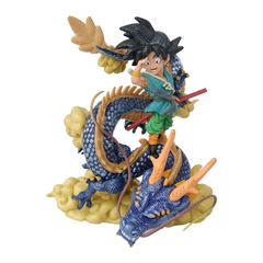 Mô hình DragonBall Goku kid cưỡi rồng chào tạm biệt - Cao 13cm - rộng 11cm - nặng 250gram - Dragon Ball -  Box màu - (VAT 002-02-60) - K7-T1-S7 ( T11 )
