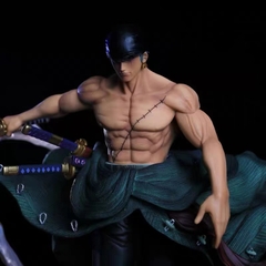 Mô Hình Đồ Chơi - Zoro and Enma siêu đẹp - Cao 28cm - Nặng 1.6 Kg - OnePiece - Hộp Carton - N3-T5