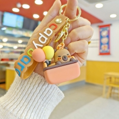 Móc Khóa capybara bóng bay - Dây móc dài : 10cm - Mô Hình Cao : 6cm - Nặng 50gram - Bọc Túi K77-T8-S6