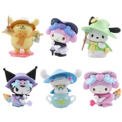 Mô hình kuromi Bộ 6 Melody Kuromi - cao 7.5 - 9.5cm - Nặng 50gram - Bọc Túi - hộp màu  - N3-K36-T1-S1