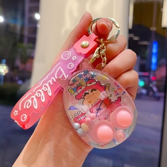 Móc Khóa Bấm shin màu hồng - Dài 7.7cm , Rộng 4.7cm - Nặng 50gram - SKU : moc287b K75-T8-S4