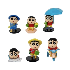 ( Giá 1 con - Bộ 6 con - Đặt Số Lượng 6 ) - Mô Hình bộ 6 Shin bút chì cosplay - Cao 7-10cm - nặng 300gram - Figure Cậu Bé Bút Chì - bọc túi OPP - Hộp Màu - HM128 - (VAT G873-79)- K23-T3-S8