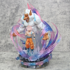 Mô Hình Dragon Ball Songoku vô cực Hoá Khỉ Đột Trắng Có Led - Cao 31cm - Nặng 2100gram - Figure DragonBall - Có Hộp Màu - Full Box -K7-T3-S12