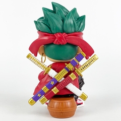 Mô Hình OnePiece Zoro AI chibi dáng ngồi - cao 15cm - nặng 270gram - Hộp Màu - Figure One Piece - N1-K56-T1-S2
