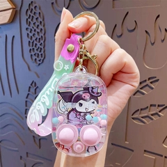Móc Khóa Bấm Kuromi Màu Tím - Dài 7.7cm , Rộng 4.7cm - Nặng 50gram - SKU: moc289b - (Vat: MK001) -  K75-T6-S11