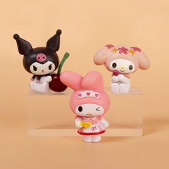 Mô hình kuromi bộ 5 kuromi - cao 5cm - Nặng 300gram - Bọc Túi - No Box N3-K60-T3-S1