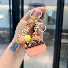 Móc Khóa capybara bóng bay - Dây móc dài : 10cm - Mô Hình Cao : 6cm - Nặng 50gram - Bọc Túi K77-T8-S6