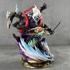 Mô Hình OnePiece Zoro Asura trạng thái chiến đấu có quỷ + đầu thay thế cao 21cm - nặng 1200gram - Figure OnePiece - no box N1-K54-T5-S2 (N5)
